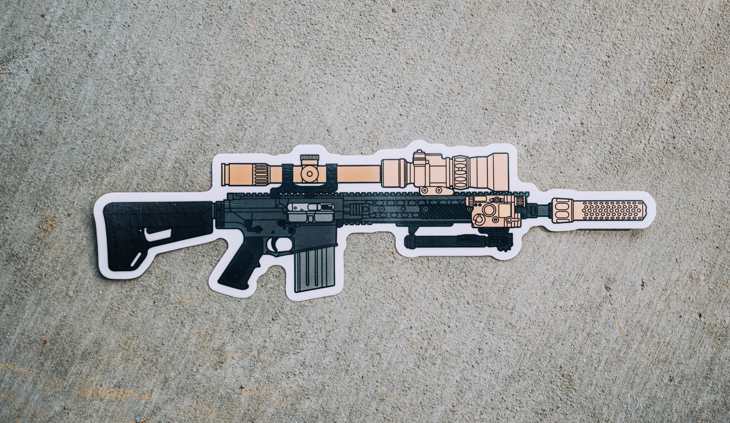 Knights Armament KAC Vinyl Decal Sticker Shot Show Knight's KVC Rifle